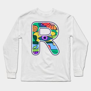 Alphabet R Long Sleeve T-Shirt